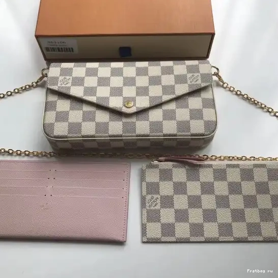 Frstbag ru Vuitton Pochette N63106 Felicie Bag Louis Damier 0511